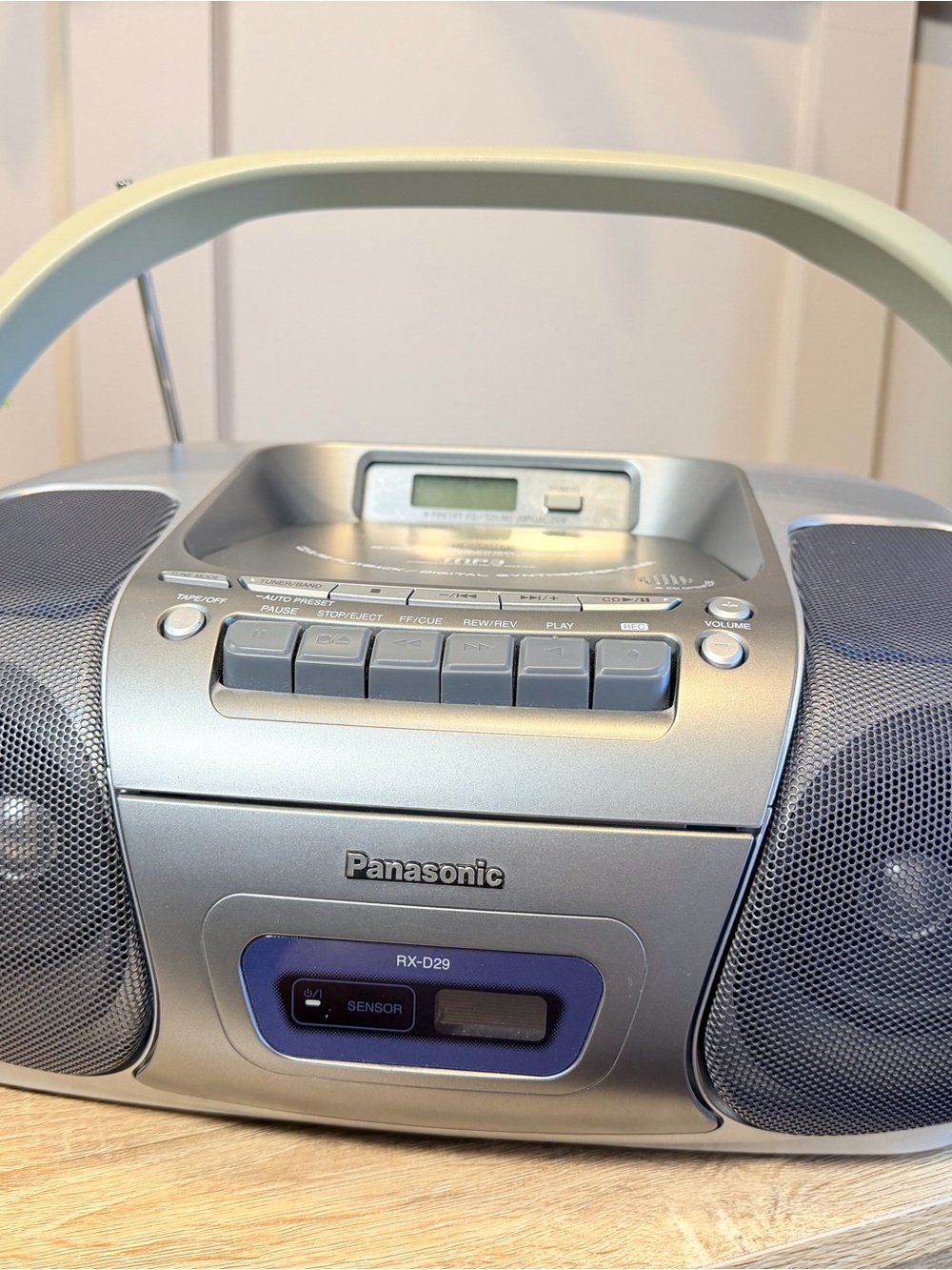 PANASONIC RX-D29 Boombox Portable FM Radio CD Tape Player Tested Works